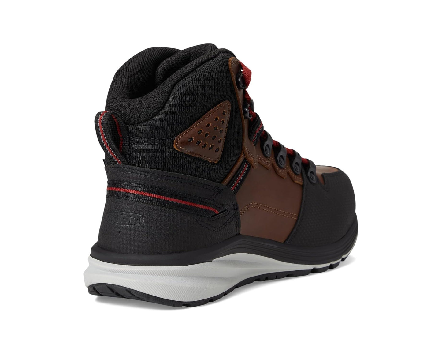 Men's KEEN Utility Red Hook Mid Waterproof (Comp Toe) Tobacco/Black
