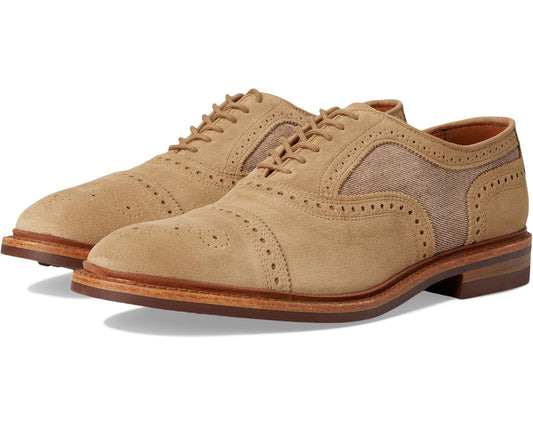 Men's Allen Edmonds Strandmok Oxford Shoes Bone Suede Mix