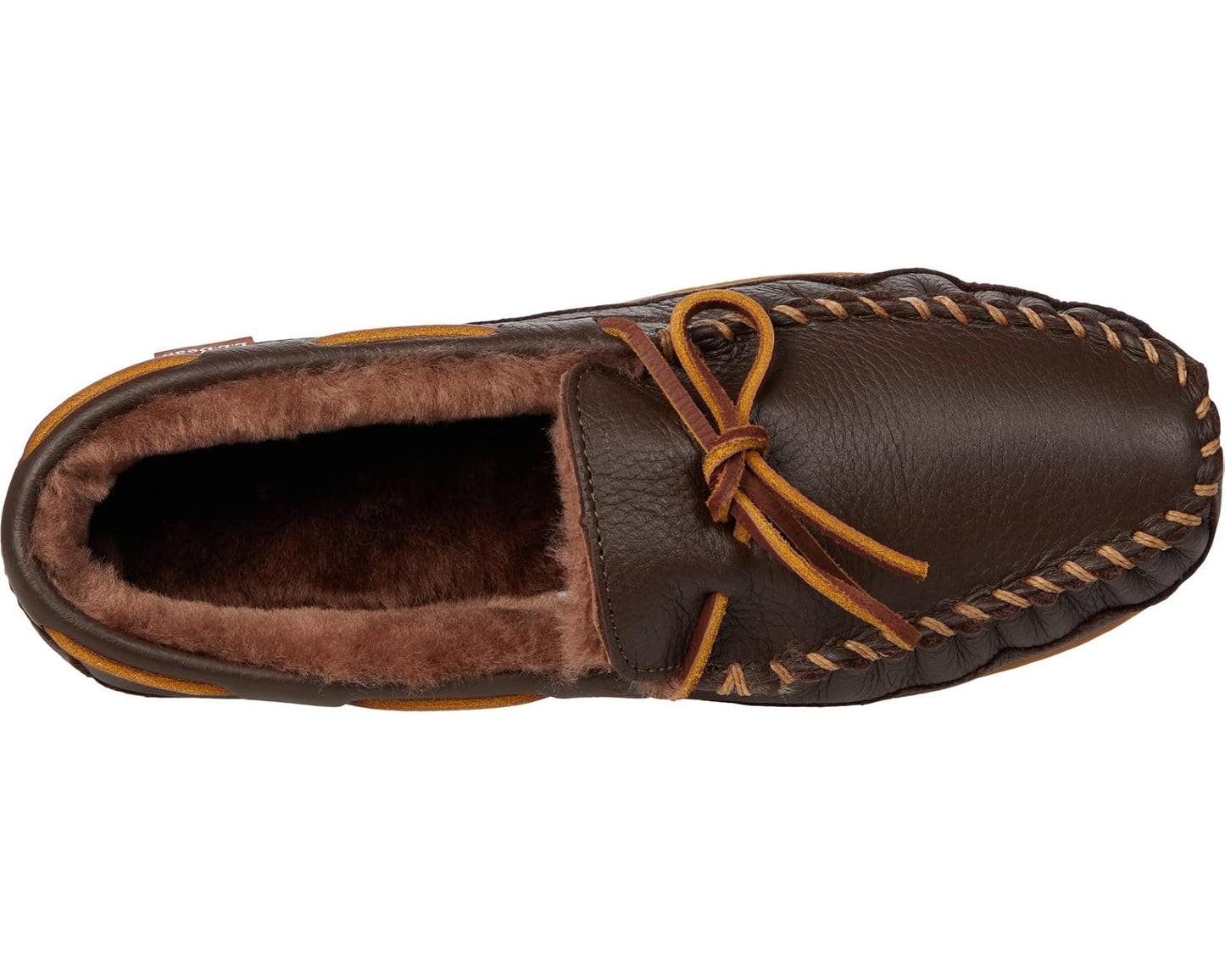 Men's L.L.Bean Wicked Good Moosehide Slipper Moccasin Chocolate