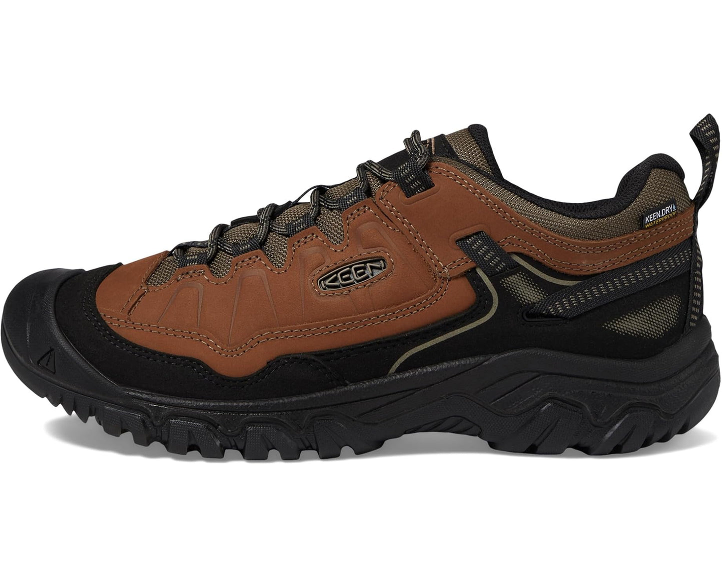 Men's KEEN Targhee 4 Low Height Durable Comfortable Waterproof Bison/Black