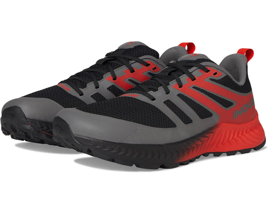 Men's INOV8 TrailFly Black/Fiery Red/Dark Grey