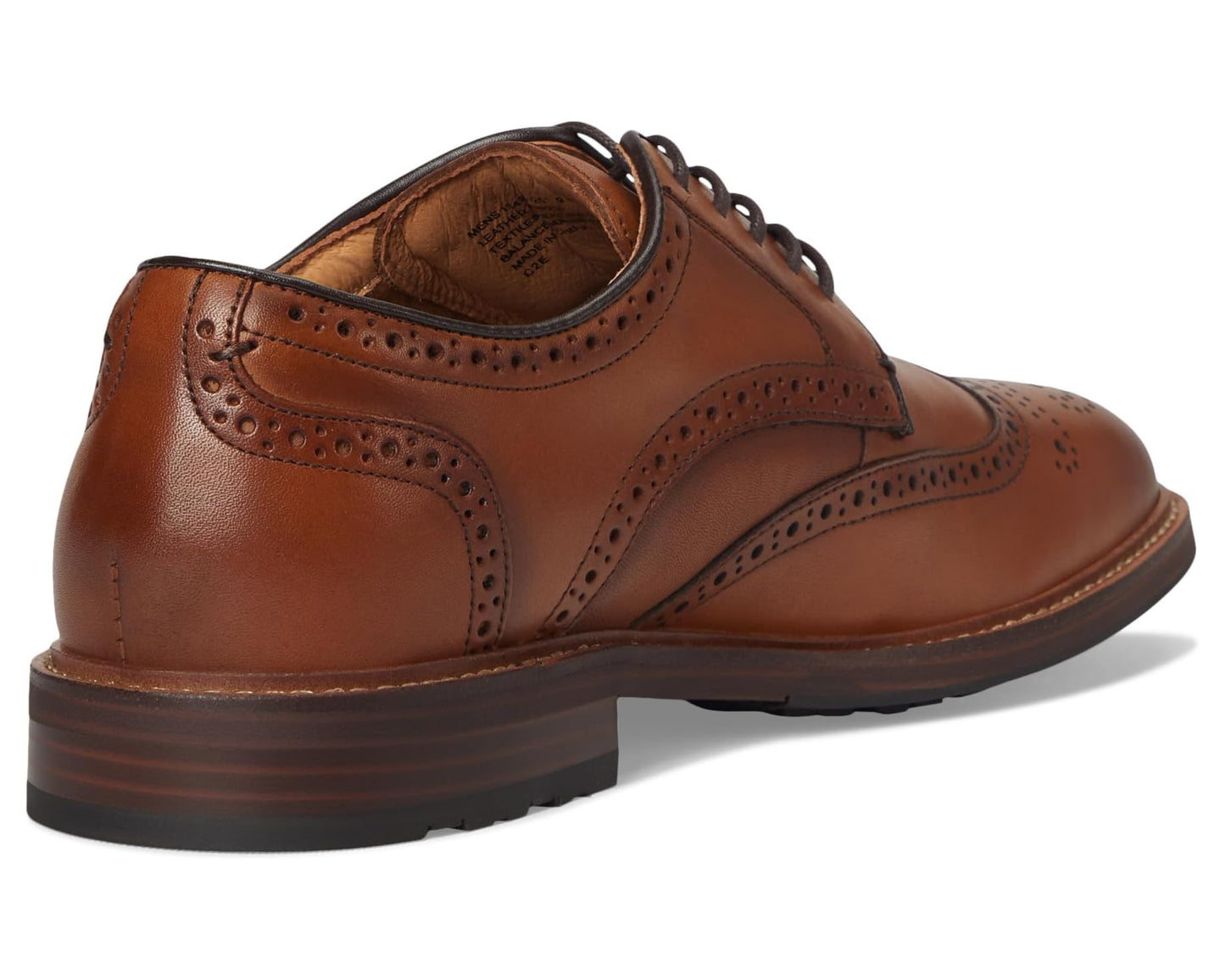Men's Florsheim Anthem Wing Tip Oxford Saddle Tan