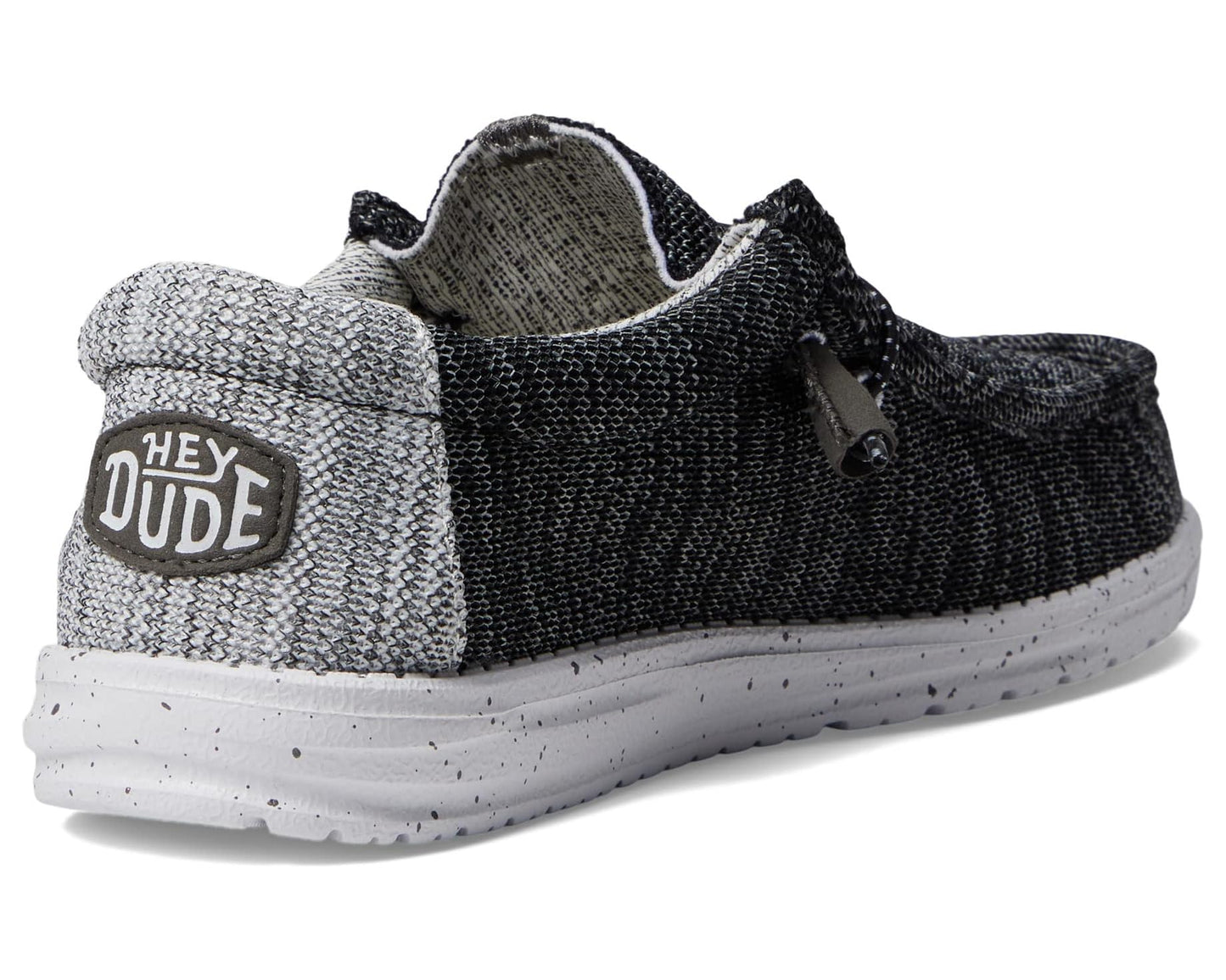 Men's Hey Dude Wally Stretch Mix Slip-On Casual Shoes Meteorite