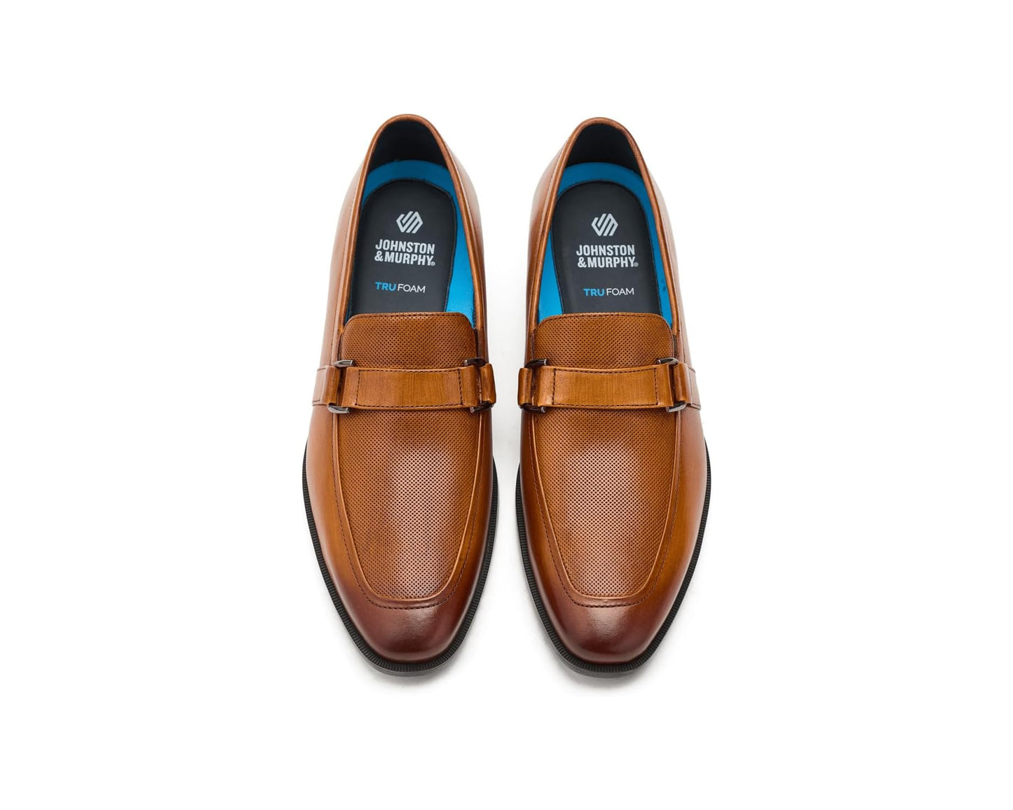 Men's Johnston & Murphy Gibbons Embossed Bit Loafers Tan Full Grain