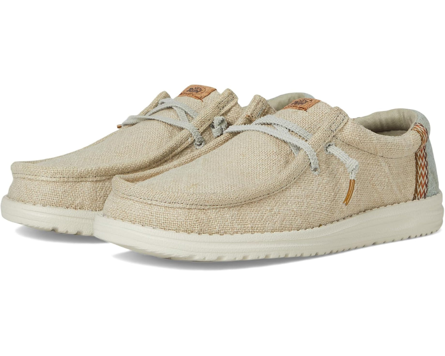Men's Hey Dude Wally Jute Stone Grey/Iceberg Green