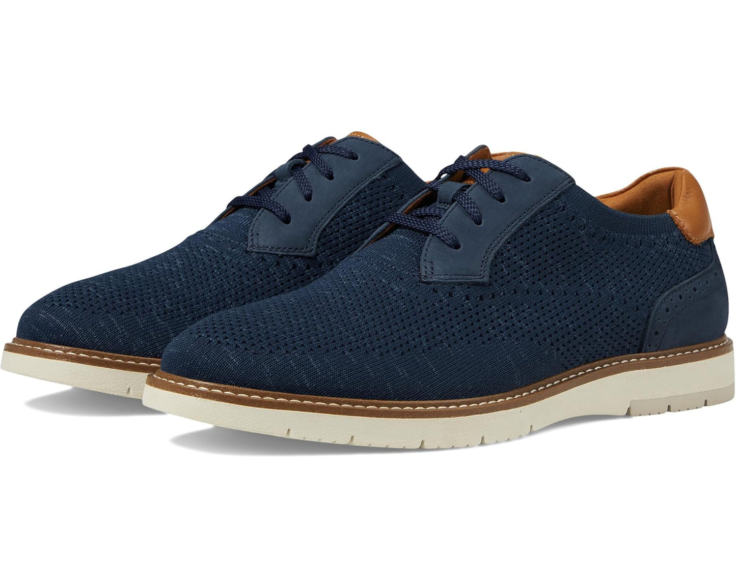 Men's Florsheim Vibe Knit Plain Toe Oxford Navy