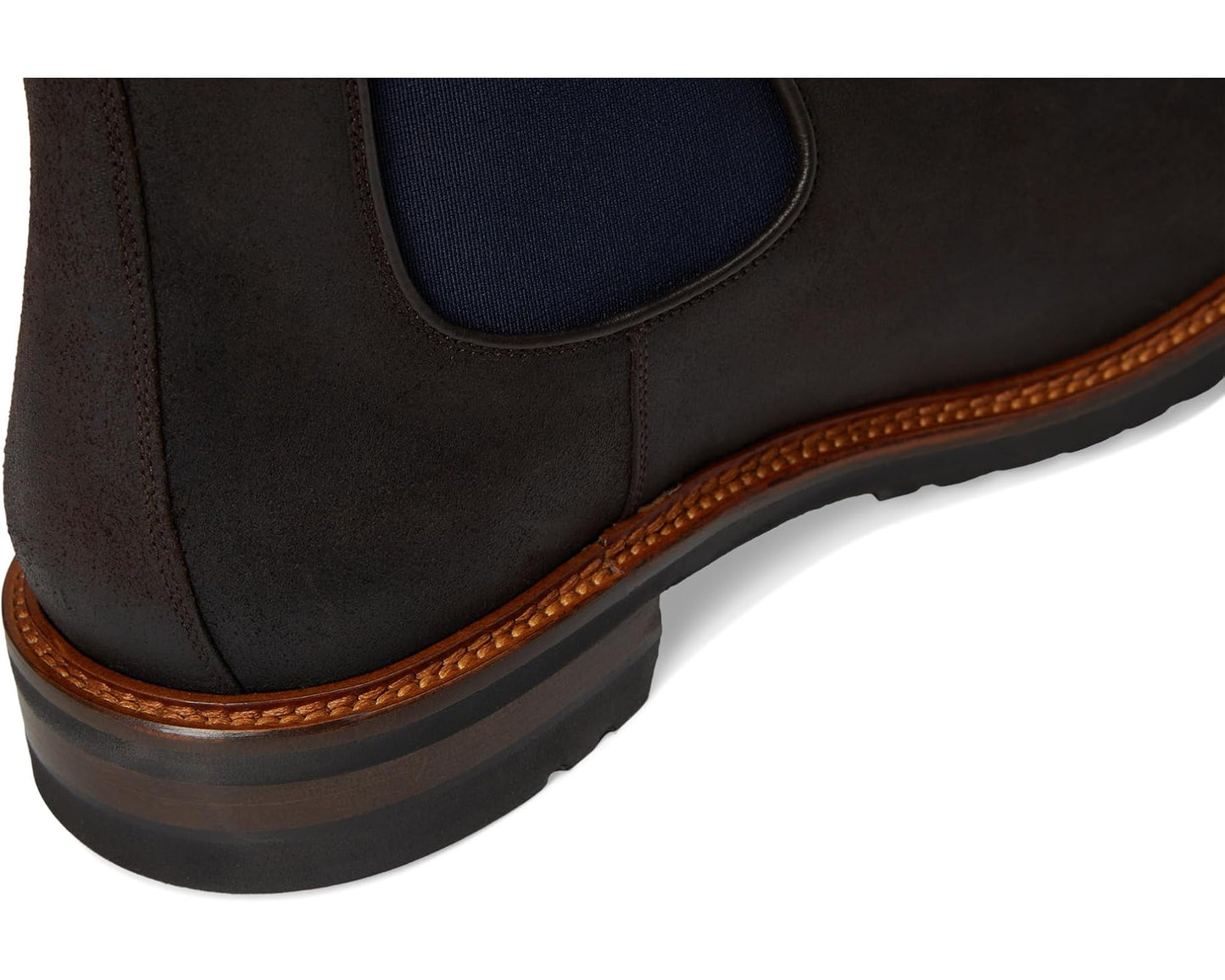 Men's Johnston & Murphy Collection Hartford Chelsea Boots Dark Brown Waxed English Suede