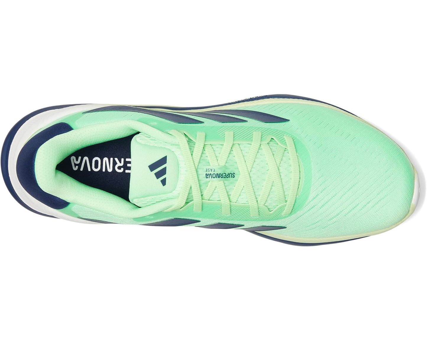 Men's adidas Supernova Ease Running Shoes Lime Burst/Dark Blue/White