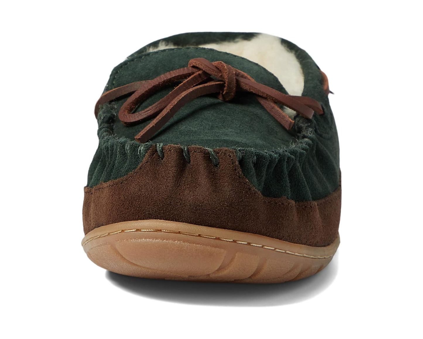 Men's L.L.Bean Wicked Good Moccasins Black Spruce/Chocolate