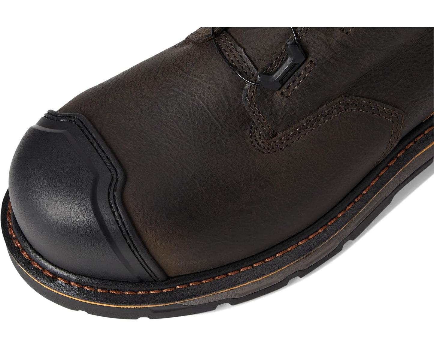 Men's Ariat Stump Jumper 6 BOA Waterproof Composite Toe Work Boots Iron Coffee