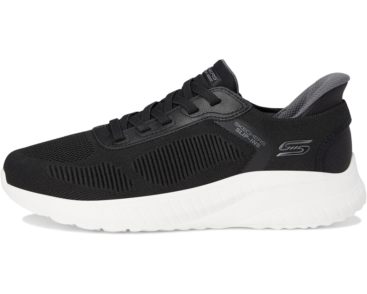 Men's BOBS from SKECHERS Hands Free Slip-Ins Squad Chaos - Solid Step Black/White