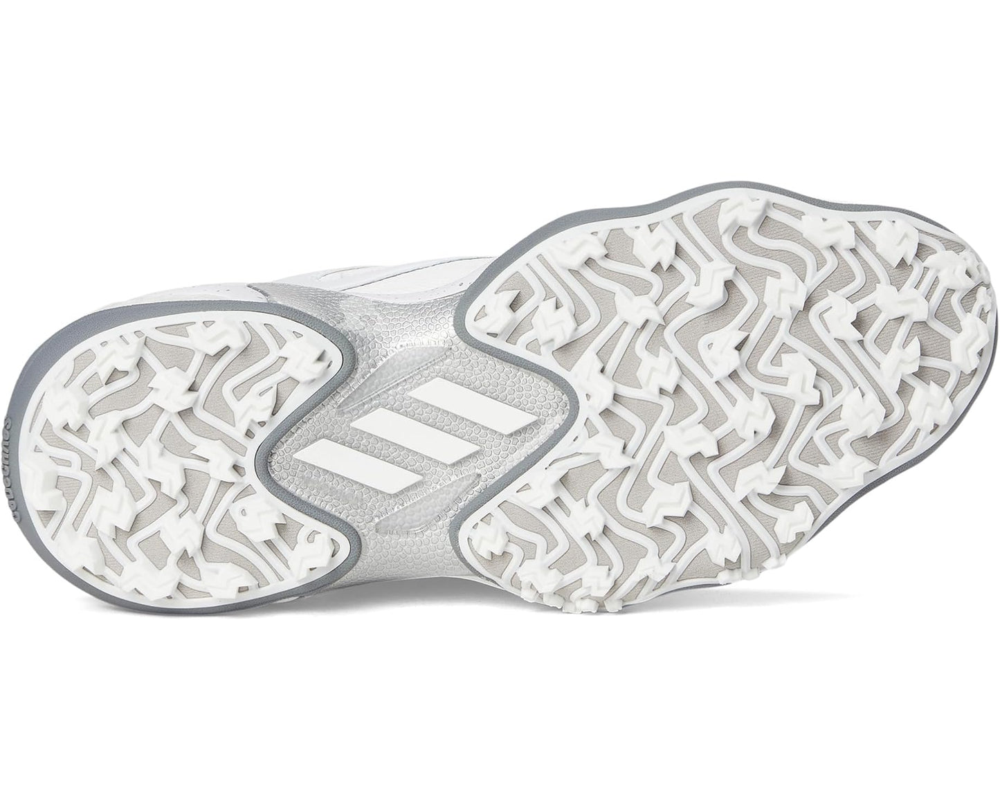 Men's adidas Golf Codechaos BOA 25 Golf Shoes Footwear White/Iron Metallic/Grey Four