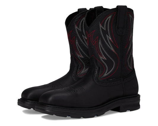 Men's Ariat Sierra Shock Shield Steel Toe Work Boots Black