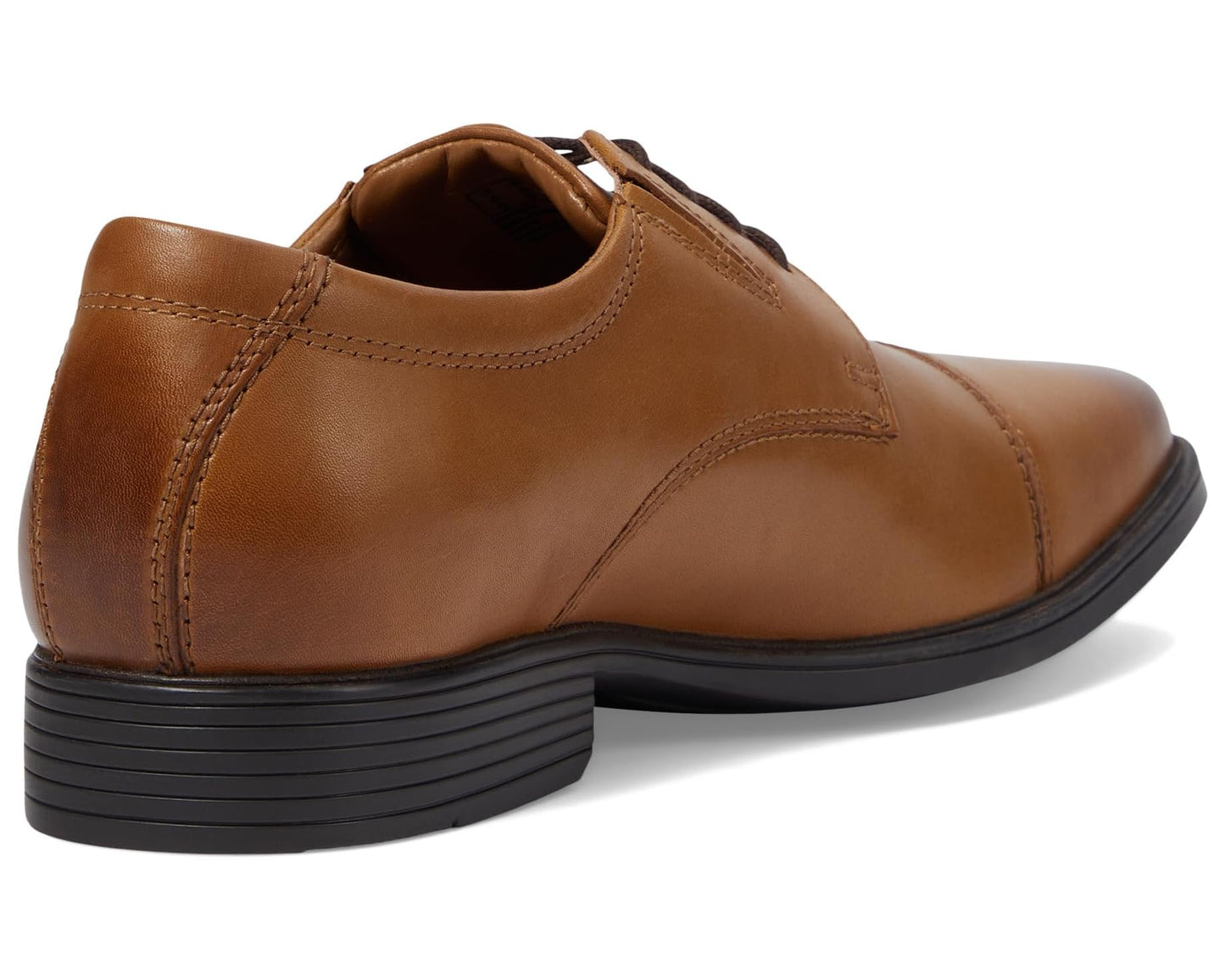 Men's Clarks Tilden Cap Dark Tan Leather