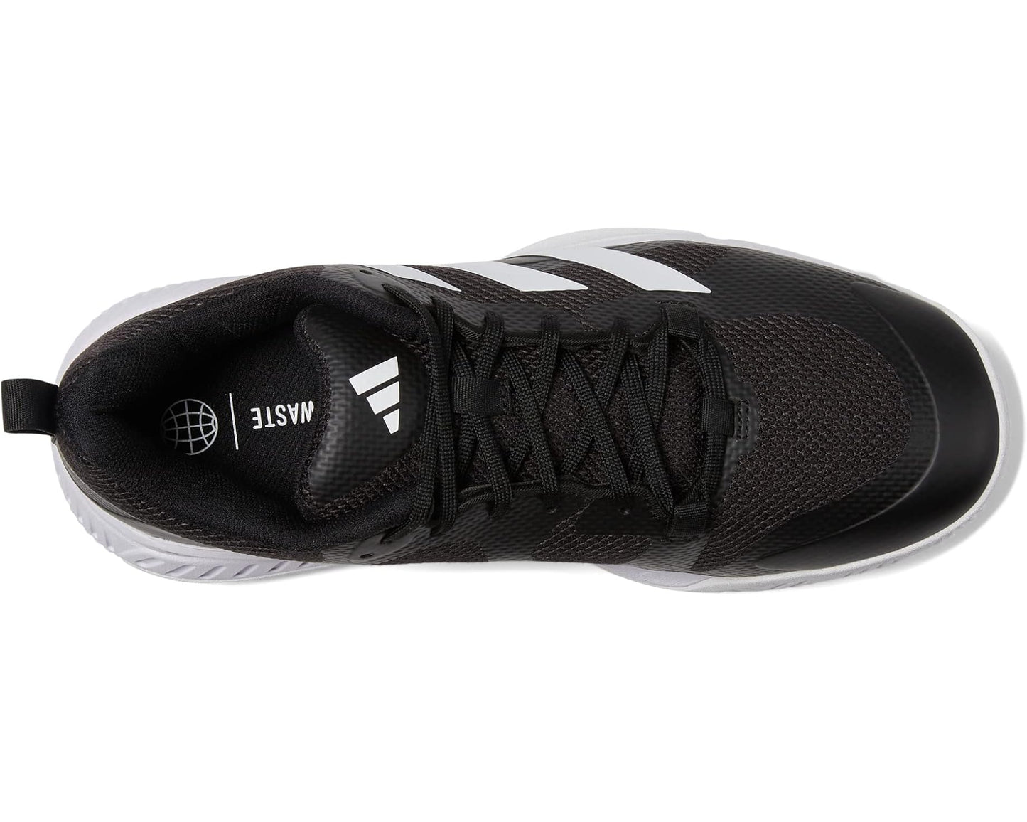 Men's adidas Court Team Bounce 2.0 Volleyball Shoes Black/White/Black