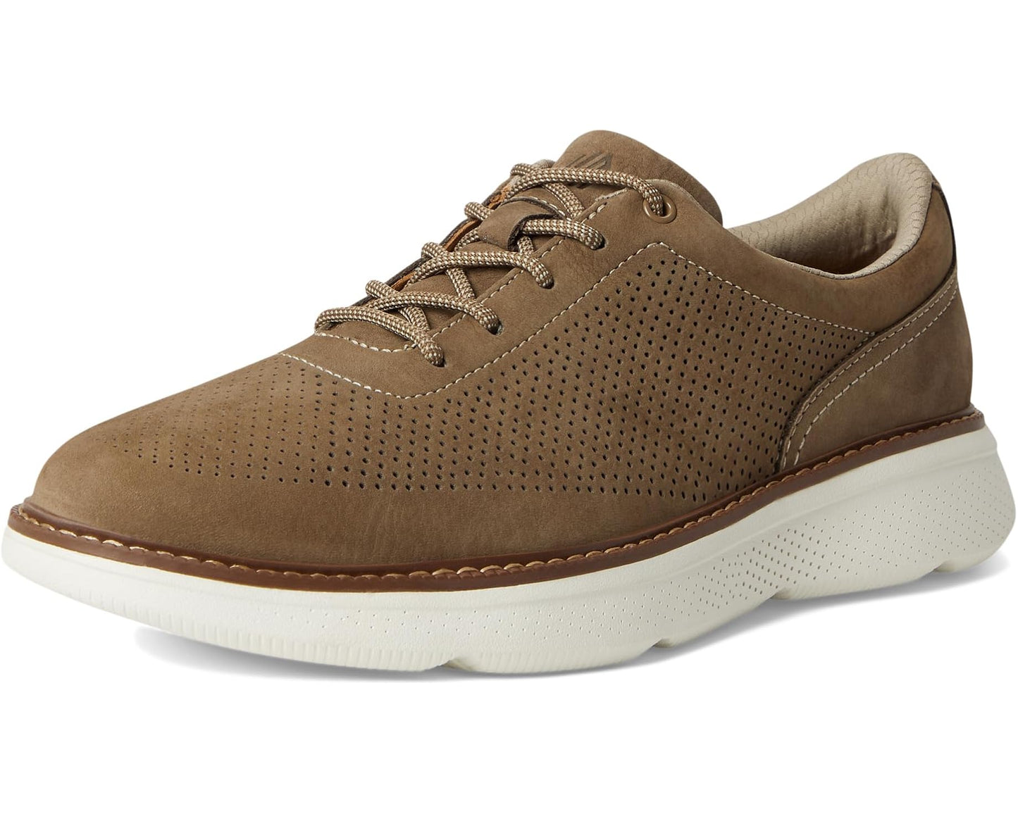 Men's Johnston & Murphy Hayden Perfed U-Throat Taupe Nubuck