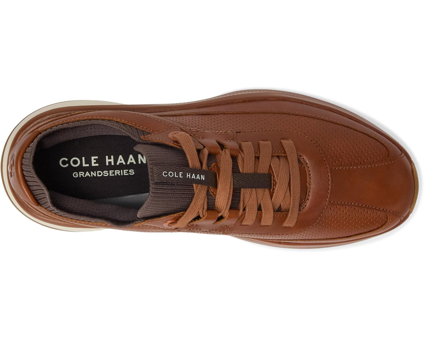 Men's Cole Haan Grandpro All Day Leather Runners Brit Tan/Dark Chocolate/Natural