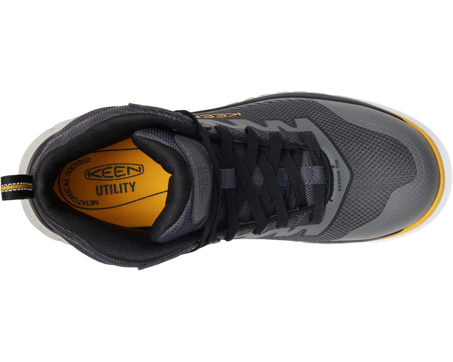 Men's KEEN Utility Arvada Mid (Comp Toe) Steel Grey/Keen Yellow