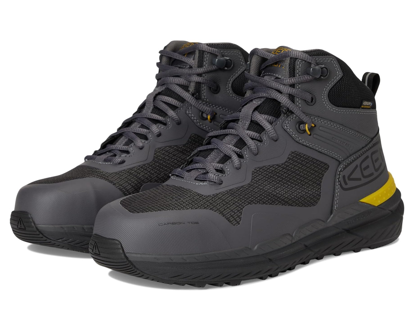 Men's KEEN Utility Synchro Waterproof Work Boot (Carbon-Fiber Toe) Magnet/Black