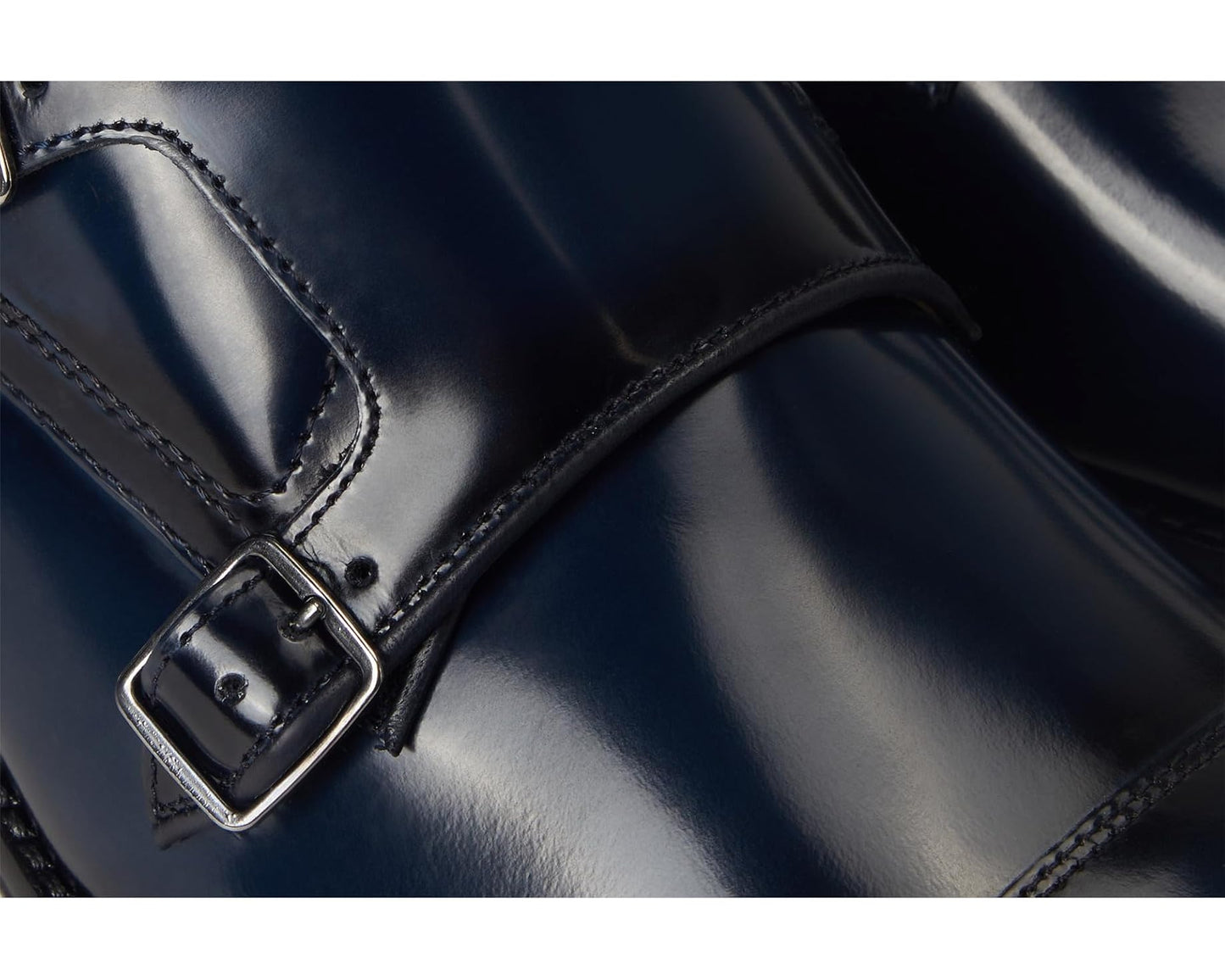 Men's Johnston & Murphy Sullivan Double Buckle Cap Toe Navy Italian Calkskin