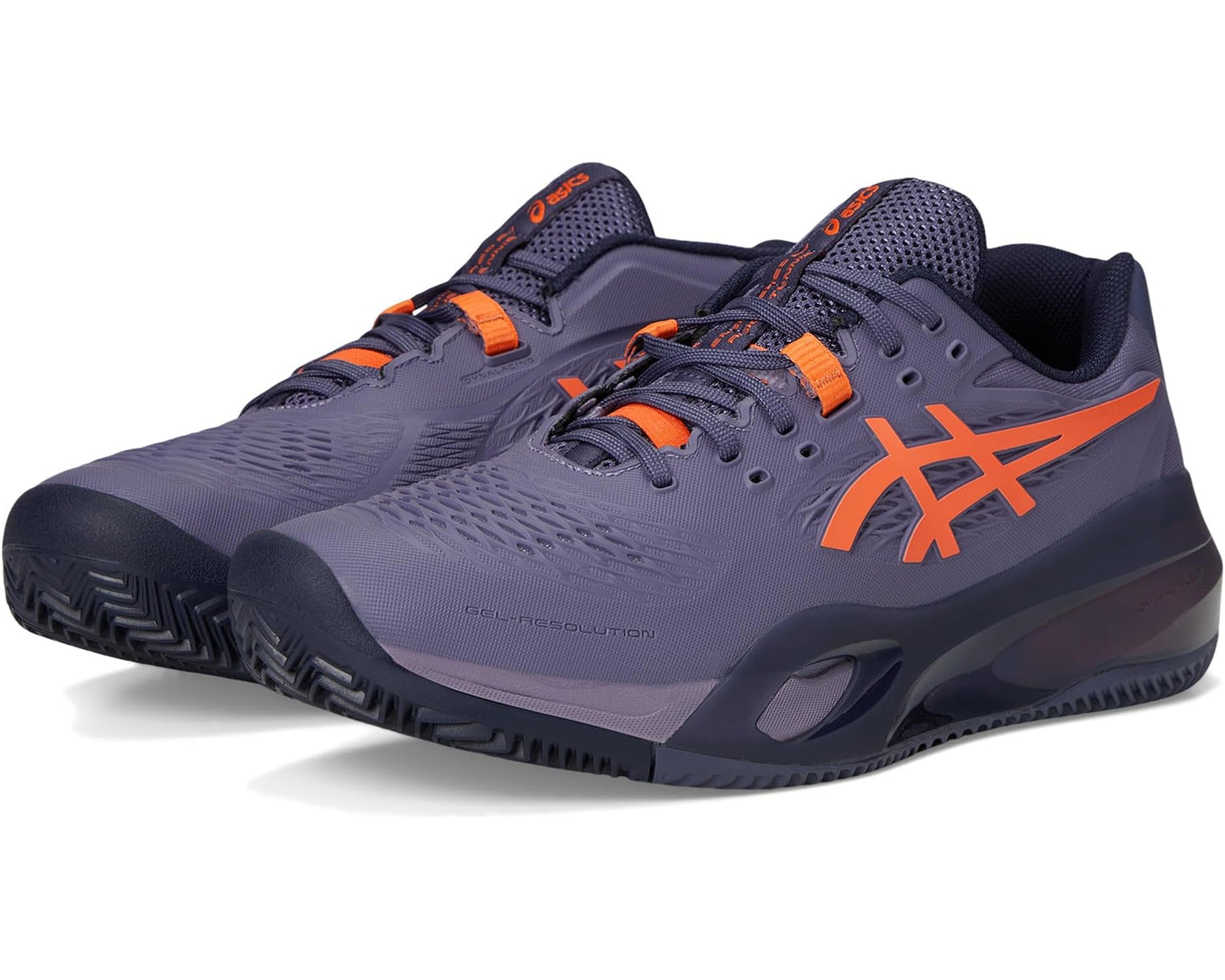 Men's ASICS Gel-Resolution X Clay Greyish Purple/Nova Orange