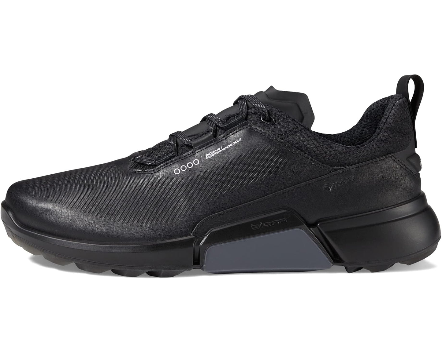 Men's ECCO Golf Biom H4 GORE-TEX® Waterproof Golf Hybrid Black Cow Leather