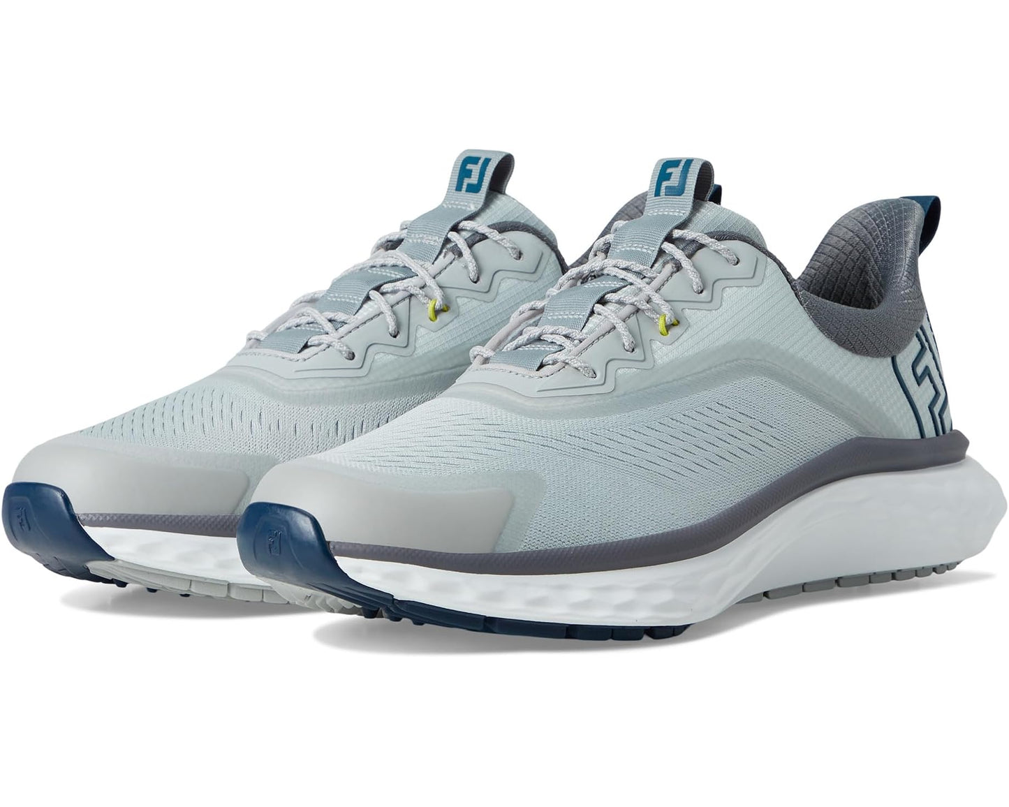 Men's FootJoy FJ Quantum Golf Shoes Grey/White/Bliue
