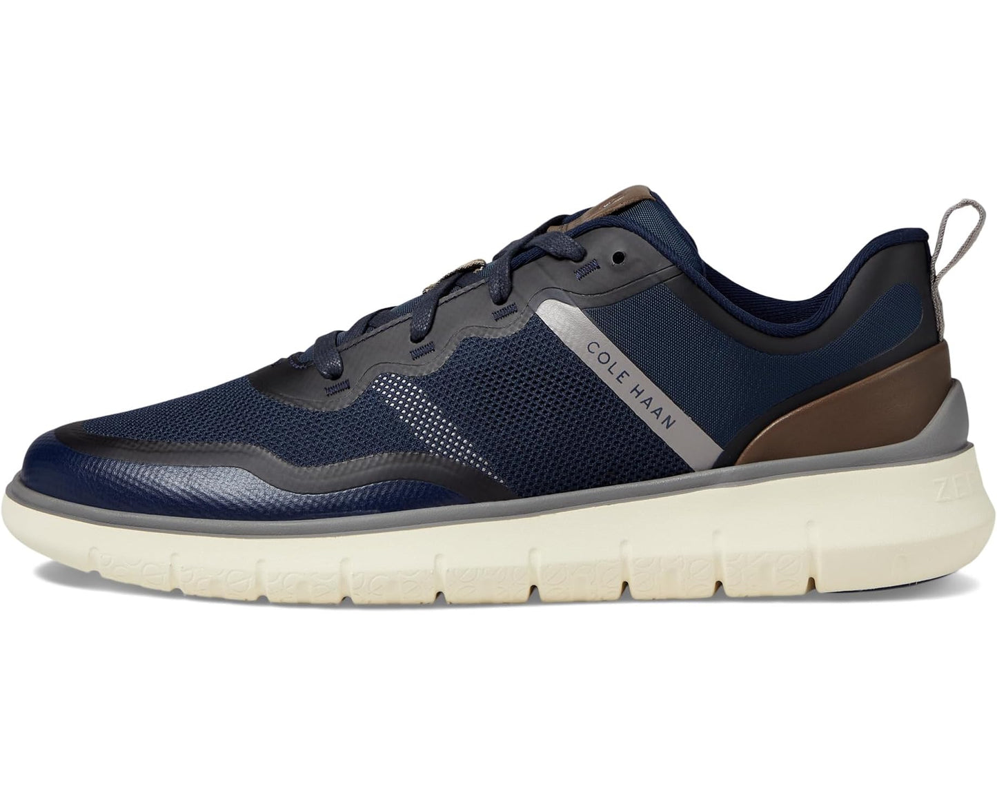 Men's Cole Haan Generation Zerogrand Textured Sneakers Navy Blazer/Truffle/Titanium