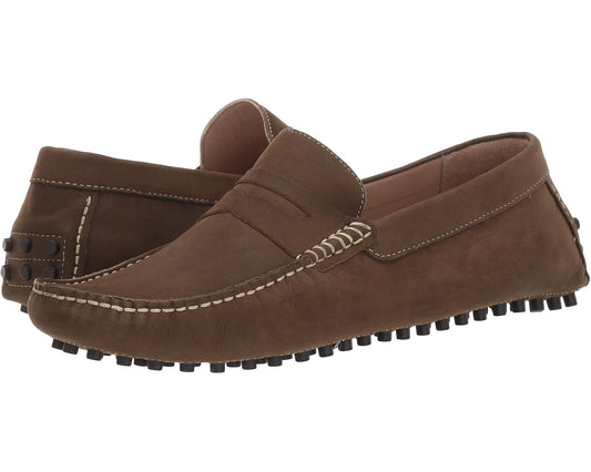 Men's Carlos by Carlos Santana Ritchie Driver Loafers Olive Calf Nubuck