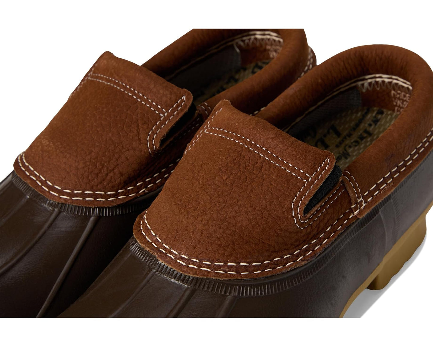 Men's L.L.Bean Rubber Moc Slip-On Allspice/Bean Boot Brown/Gum