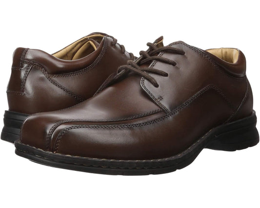 Men's Dockers Trustee Moc Toe Oxford Dark Tan Leather