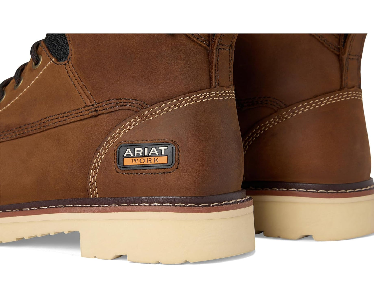 Men's Ariat Rebar Lift 6 Waterproof Composite Toe Work Boots Distressed Brown