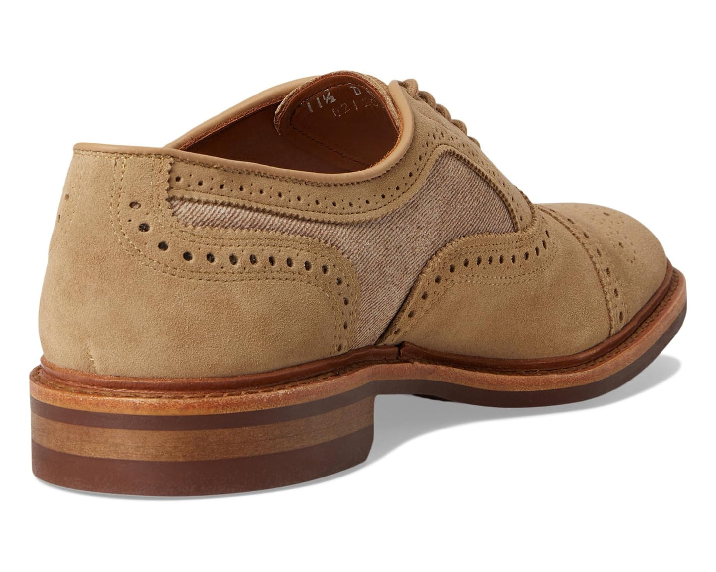 Men's Allen Edmonds Strandmok Oxford Shoes Bone Suede Mix