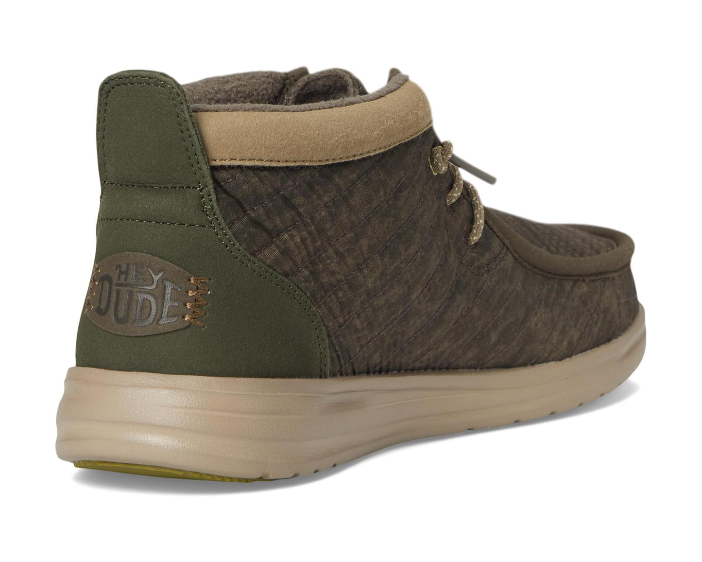 Men's Hey Dude Wally Mid Gripr Washed Quilt Major Brown/Multi