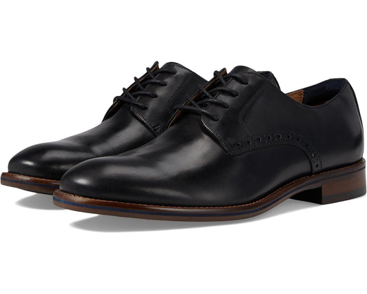 Men's Johnston & Murphy Conard 2.0 Plain Toe Black Full Grain