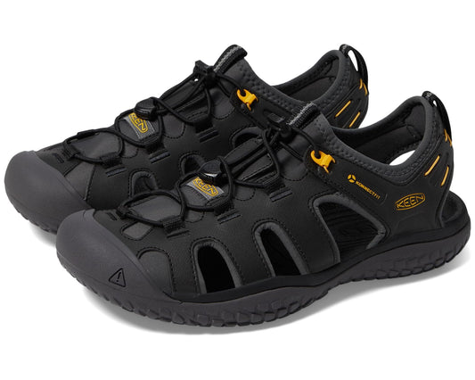 Men's KEEN Solr Sandal Black/Gold