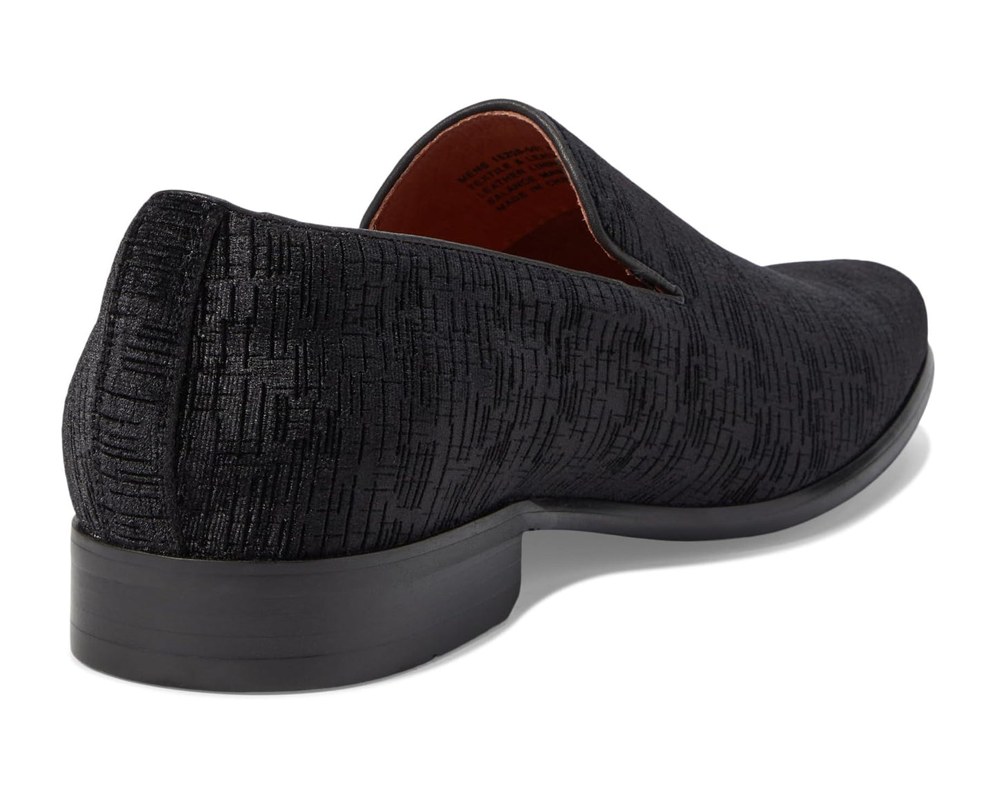 Men's Florsheim Postino Plain Toe Velvet Slip-On Black
