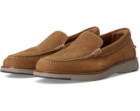 Men's Johnston & Murphy Upton Perfed Venetian Snuff Nubuck