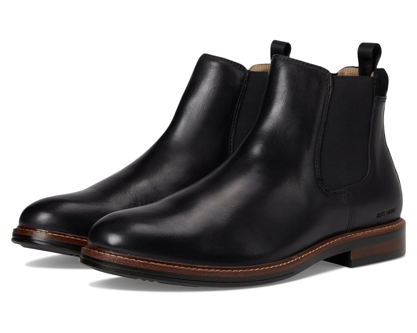 Men's Johnston & Murphy XC+ Durham Chelsea Boots Black Waterproof Full Grain