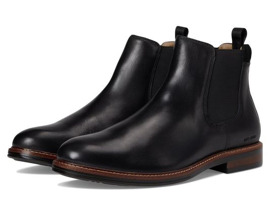 Men's Johnston & Murphy XC+ Durham Chelsea Boots Black Waterproof Full Grain