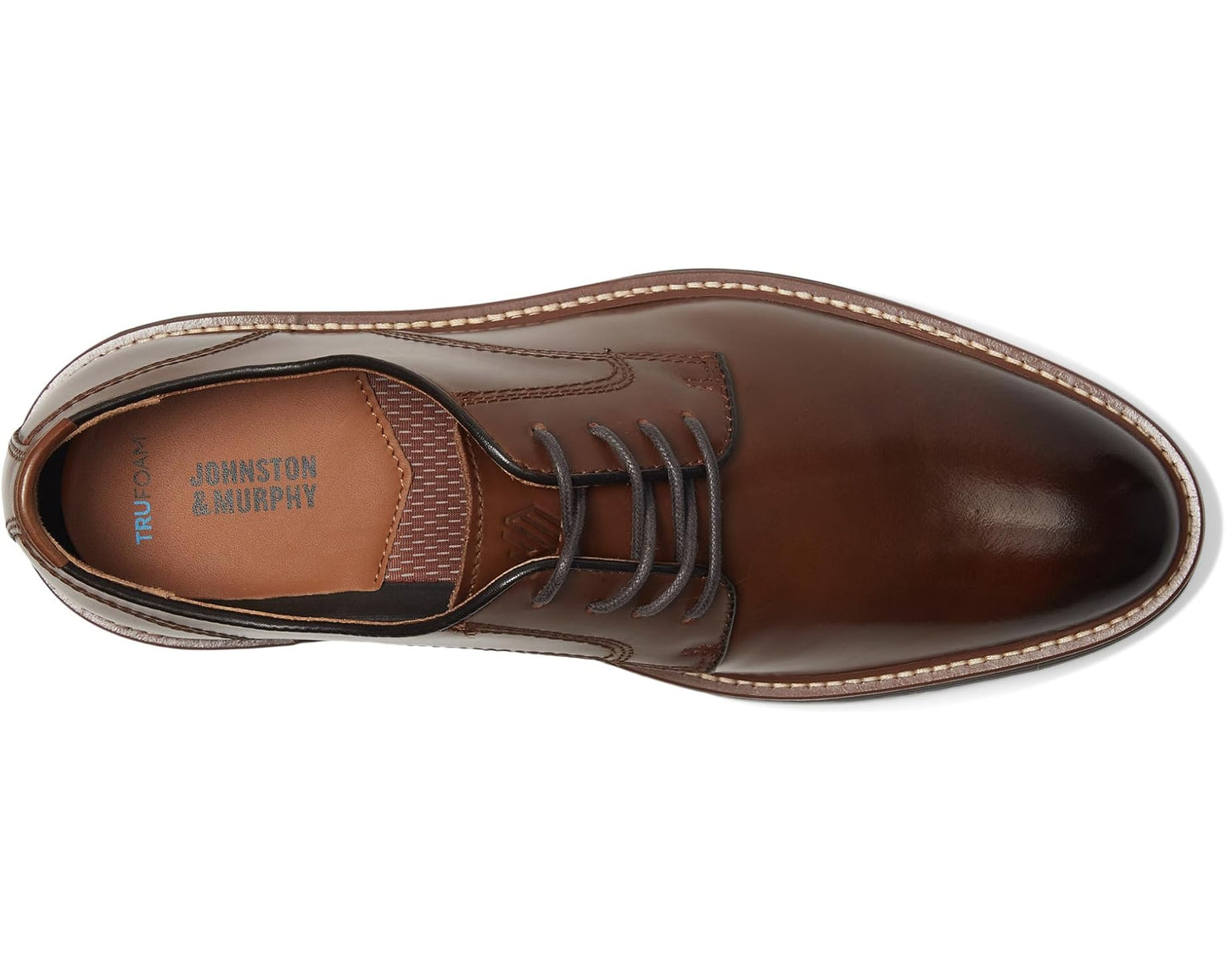 Men's Johnston & Murphy Upton Plain Toe Tan Full Grain 1