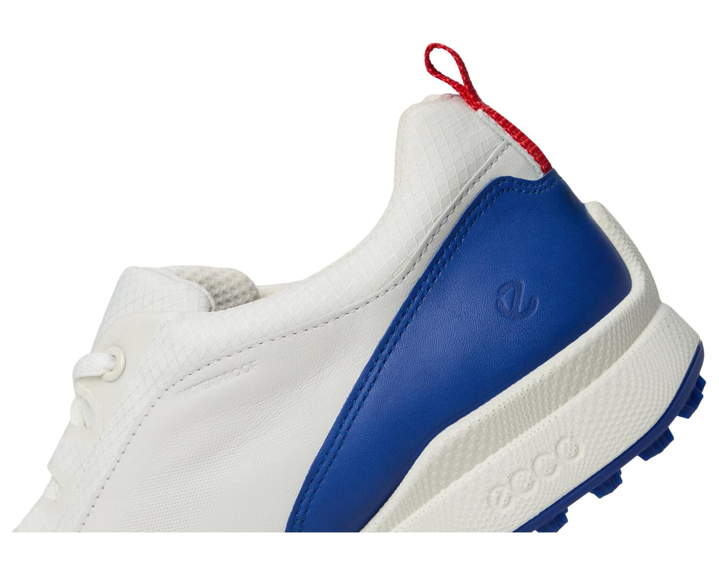 Men's ECCO Golf BIOM Hybrid BNY Waterproof White/Mazarine Blue