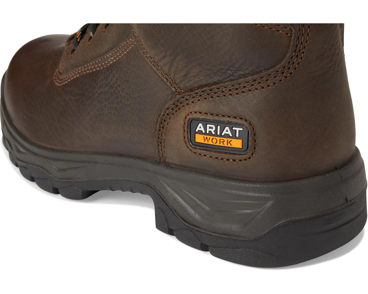Men's Ariat Turbo Duratread 6 Waterproof Work Boots Dark Brown