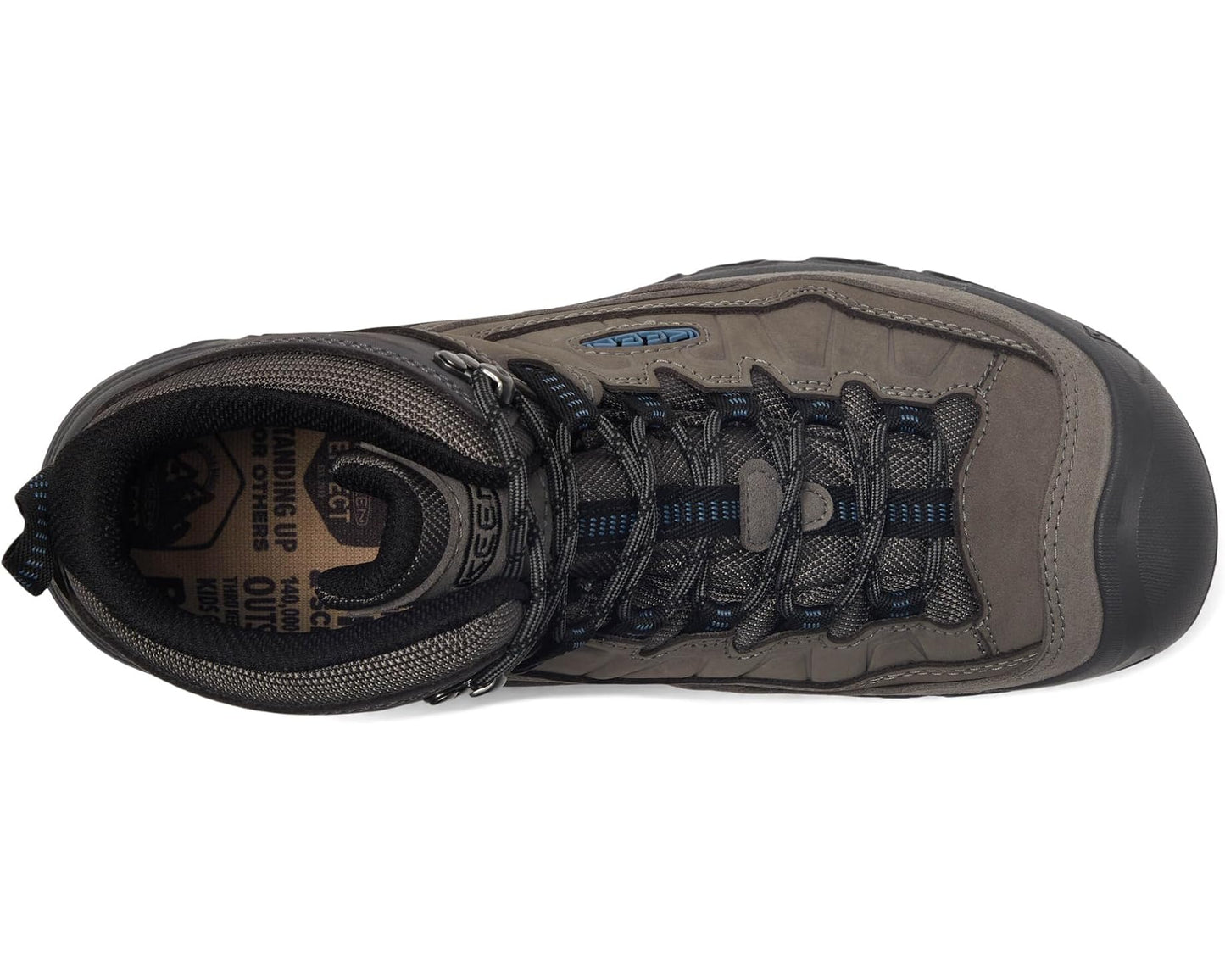 Men's KEEN Targhee 4 Mid Height Durable Comfortable Waterproof Steel Grey/Coronet Blue