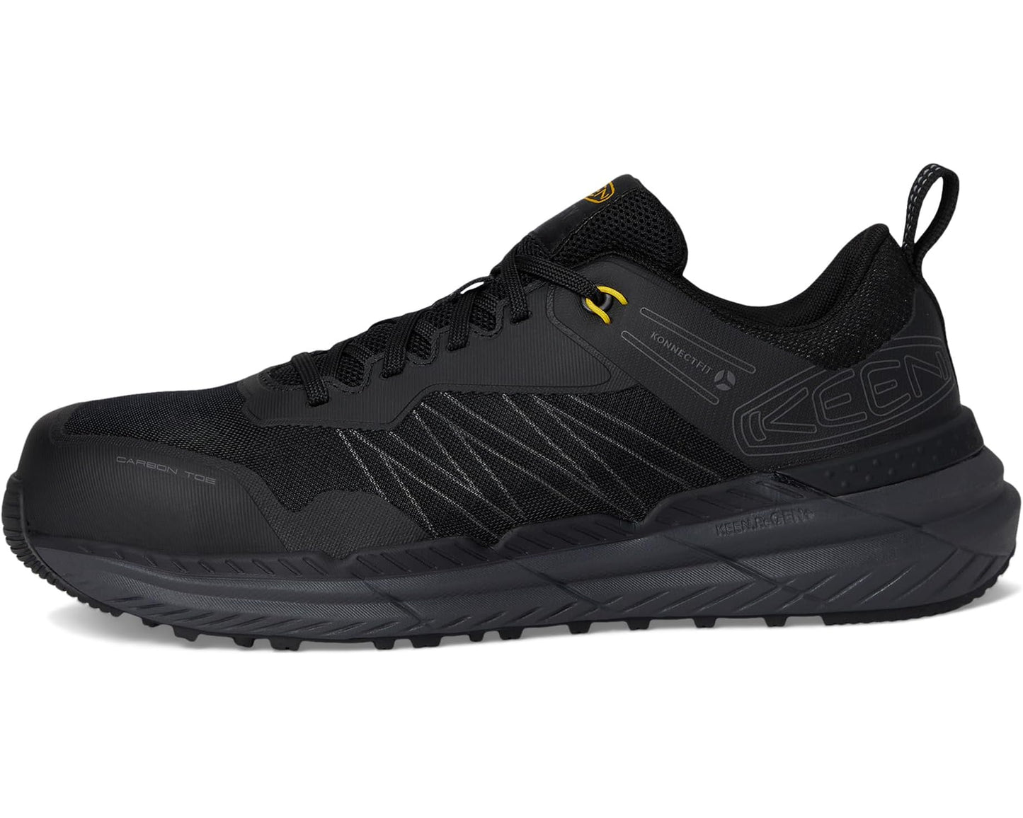 Men's KEEN Utility Speedworks Work Sneakers (Carbon-Fiber Toe) Black/Steel Grey