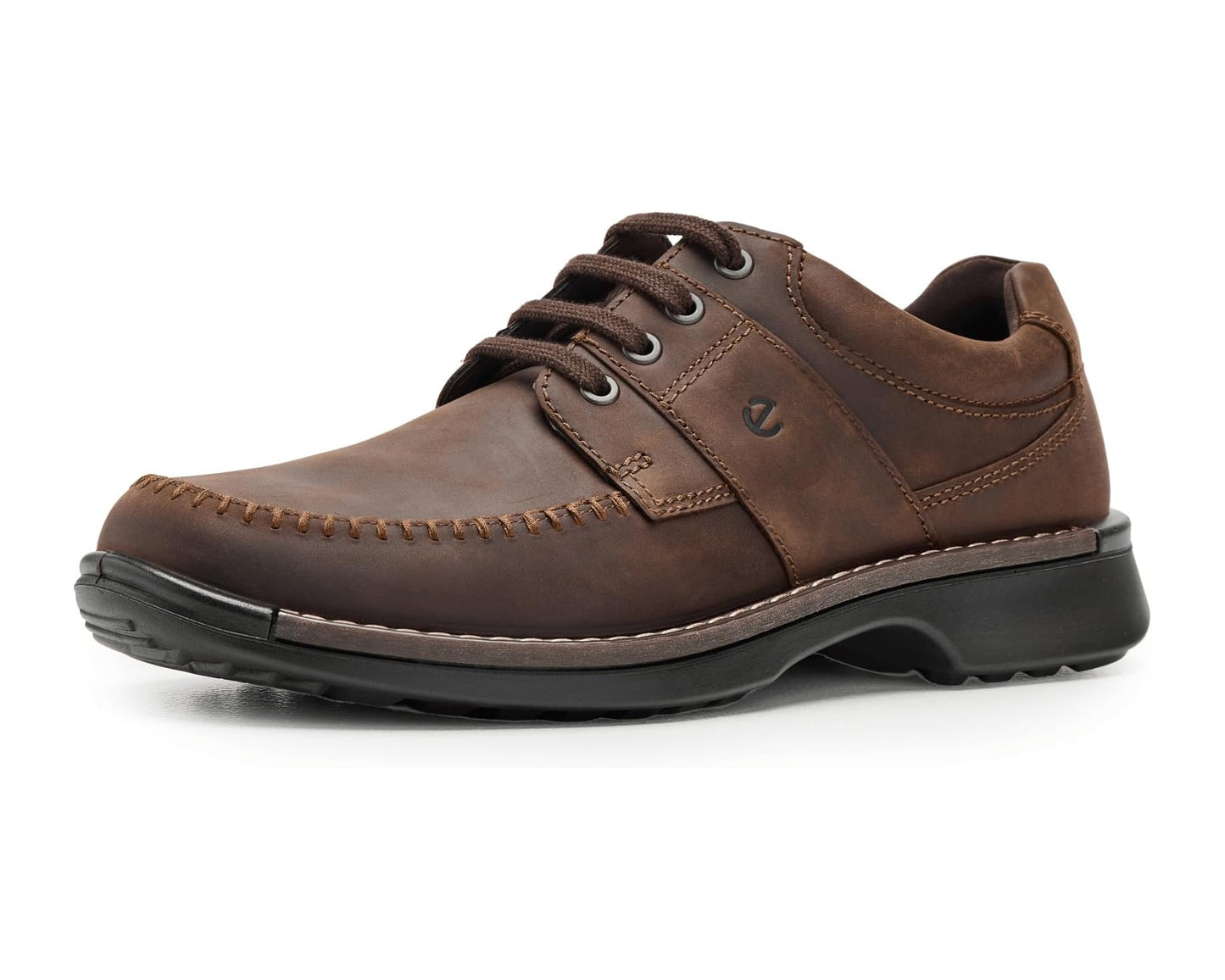 Men's ECCO Fusion Walker Moc Toe Oxfords Cocoa Brown Nubuck