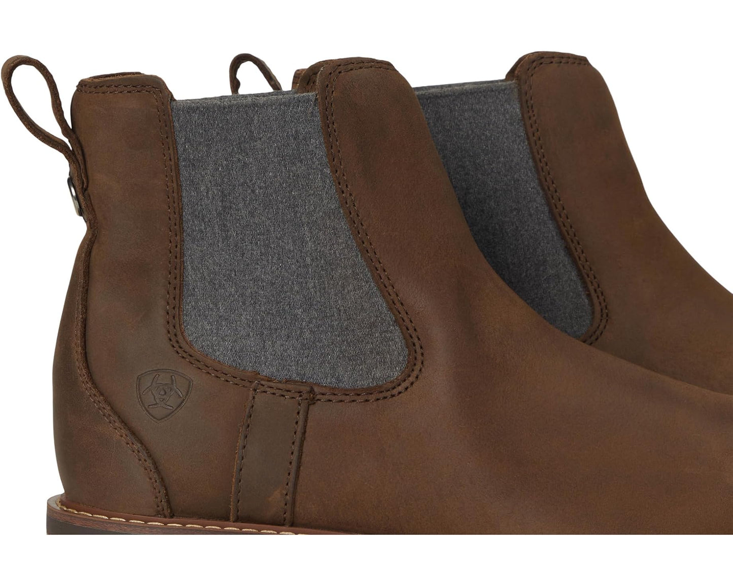Men's Ariat Wexford Waterproof Chelsea Boot Palm Brown