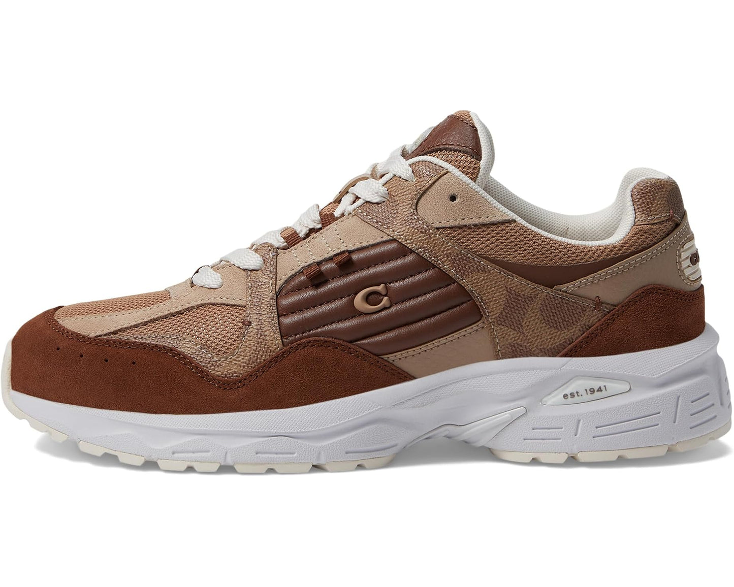 Men's COACH C301 Signature Taupe/Saddle