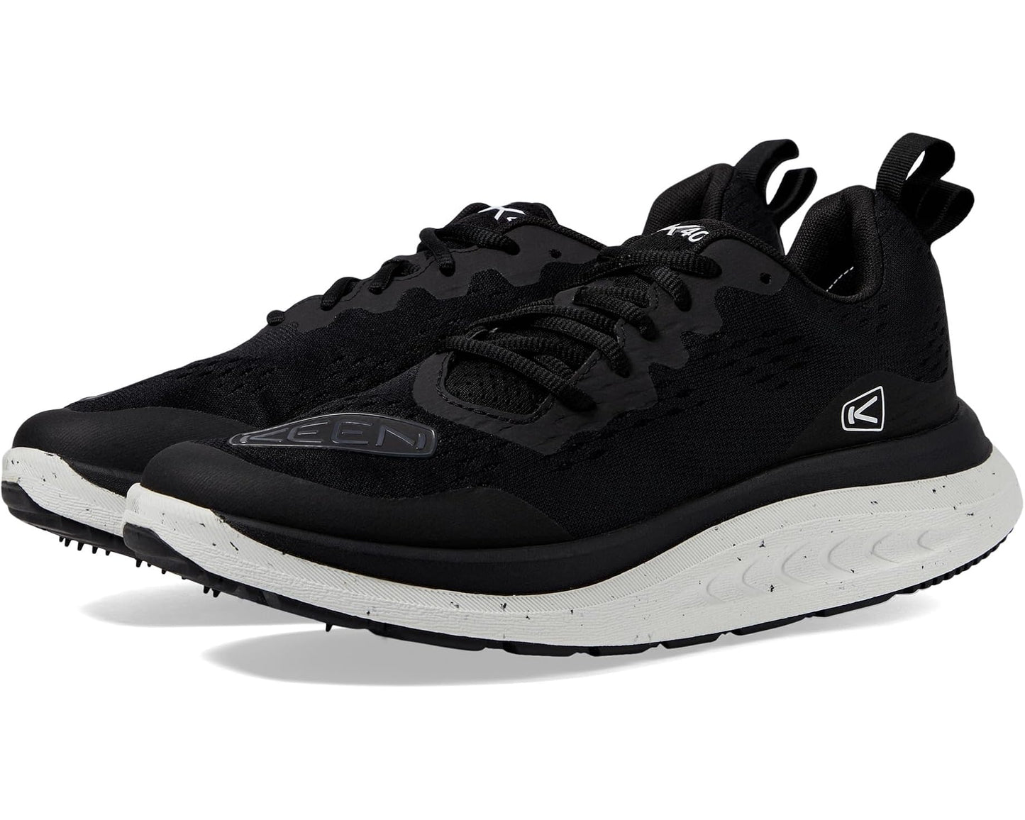 Men's KEEN WK400 Performance Breathable Walking Black/White