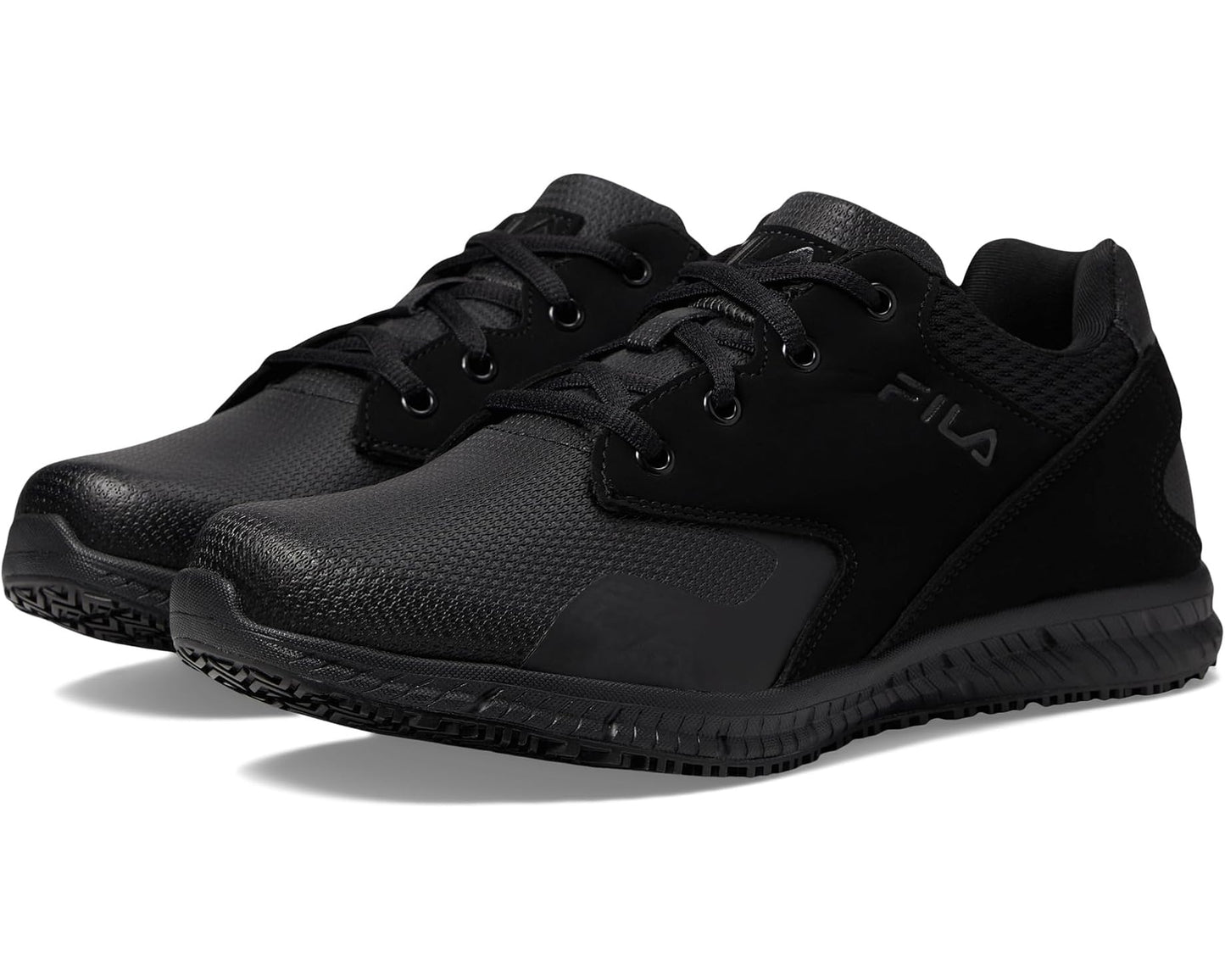 Men's Fila Memory Layers Slip Resistant Black/Black/Black